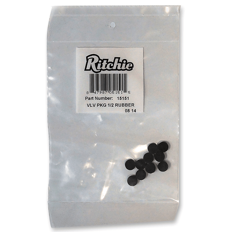 15151 Ritchie 1/2-inch Valve Rubber Package