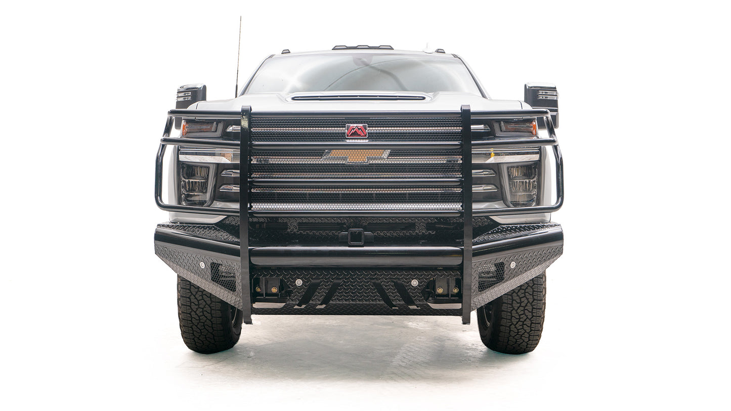 CH20-S4960-1 Fab Four Black Steel Front Bumper