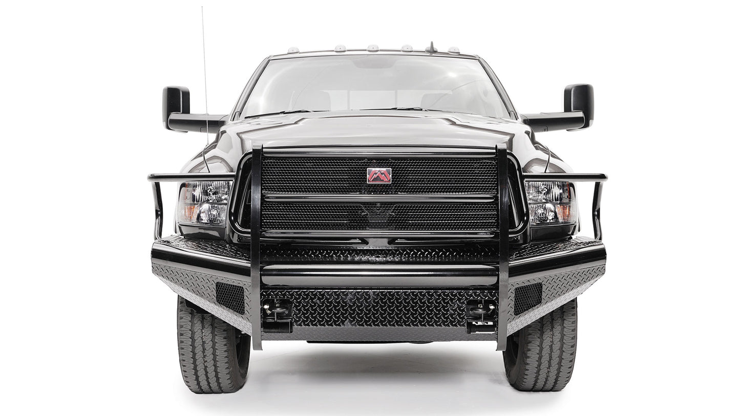 DR10-S2960-1 Fab Four Black Steel Front Bumper