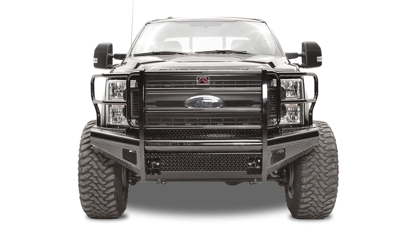 FS17-S4160-1  Fab Fours Black Steel Front Bumper