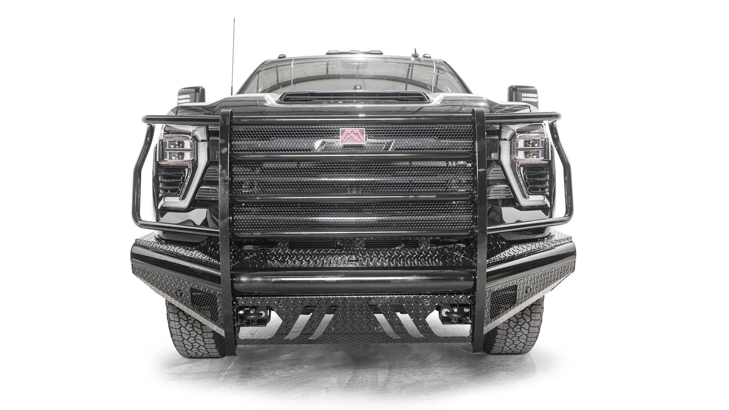 CH24-S6160-1 Fab Four Black Steel Front Bumper